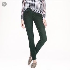 J.Crew Midrise Toothpick Corduroy Jeans